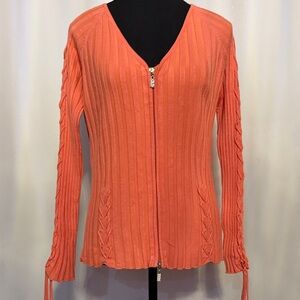 Bellini V-Neck Orange Sweater